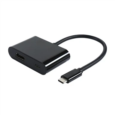 USB 3.1 Type C til HDMI-konverterkabel med strømforsyning