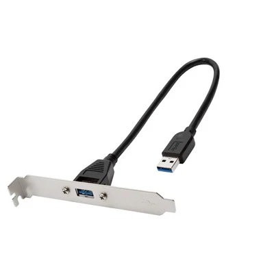 USB3.0 Et han-til-hun-kabel med PCI-beslag