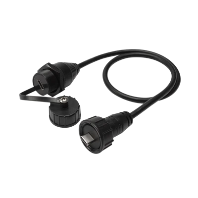 USB Type C han til USB C hun forlængerkabel til flush panel Mount